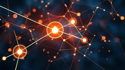 Poster - Explore the beauty of quantum connections in a vibrant network of particles creating mesmerizing patterns