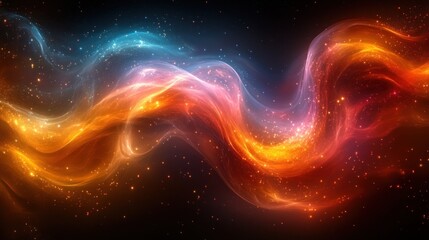 Poster - Cosmic Nebula: A Symphony of Celestial Colors