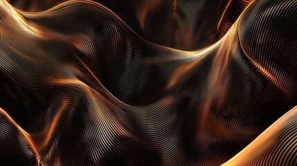 Wall Mural - abstract technology design with flowing lines and digital textures, ideal for high-tech corporate vi