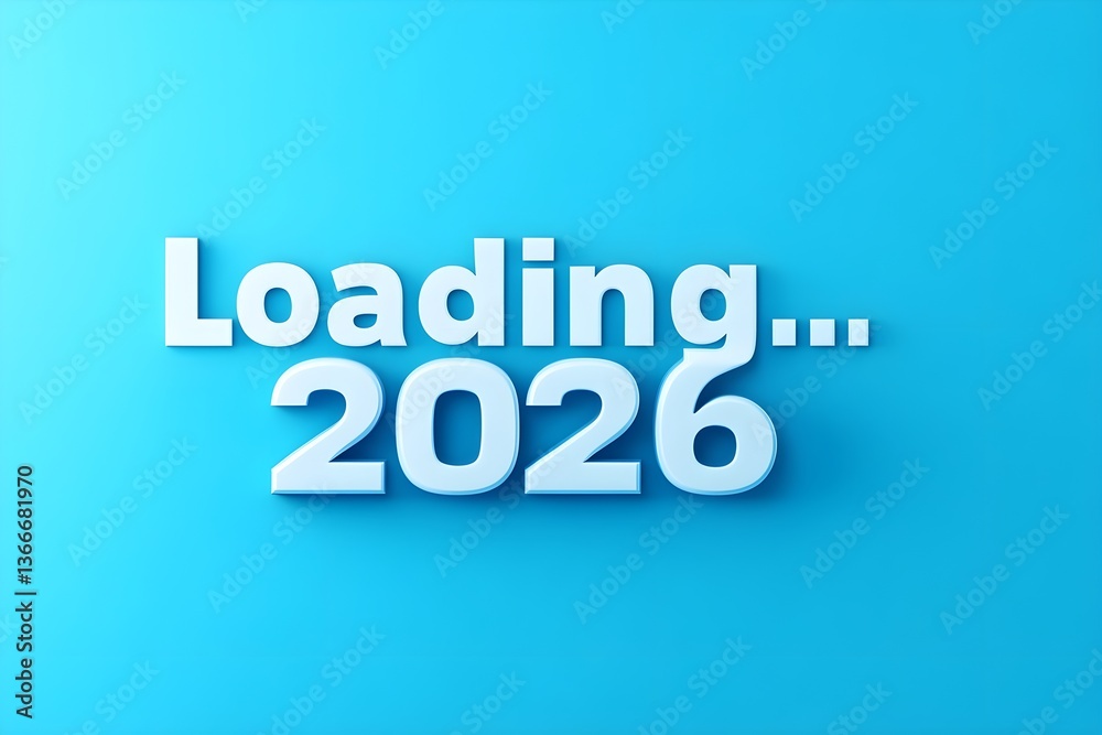 Loading 2026 in white letters on a light blue background, with a ...