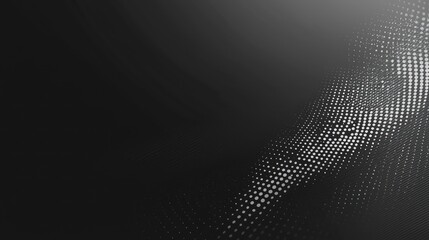 Wall Mural - black and white halftone gradient effect with smooth transitions, offering a monochrome backdrop.