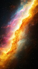 Wall Mural - colorful universe-inspired abstract background, blending cosmic textures and vibrant tones.