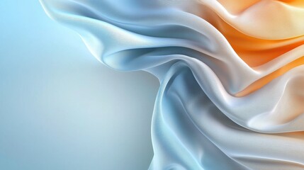 Poster - A blue and white fabric with a red stripe