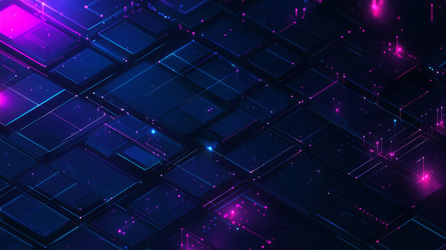 Abstract Dark Blue and Pink Geometric Pattern Background