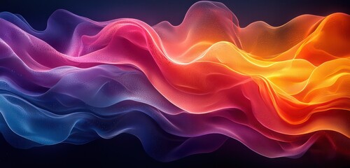 Wall Mural - energetic abstract patterns with colorful gradients for a dynamic creative touch.