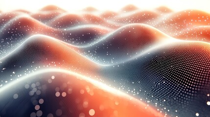 Wall Mural - halftone gradient pattern with dots creating a textured and modern visual effect