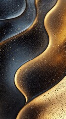 Wall Mural - luxurious metallic patterns with smooth gradients and dynamic textures.