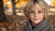 © Modall - Adorable young boy autumn portrait