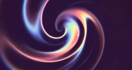 Poster - Abstract Cosmic Spiral with Pink and Blue Glowing Nebula
