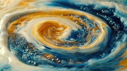 Poster - dynamic, energetic motion, with shifting hues and patterns that create a sense of depth and fluidity.