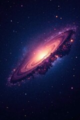 Wall Mural - vast expanse of dark cosmic space with distant stars, galaxies, space