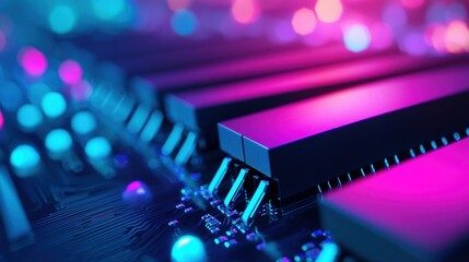 Poster - memory open computer case showing ram modules installed on a motherboard for high speed performance.