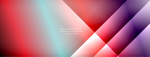 Poster - Colorful gradient with lines made of shadow and light. Creative background