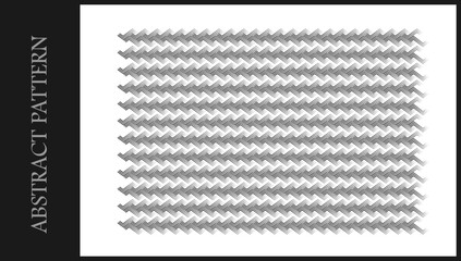 Poster - Abstract horizontal batik pattern, Abstract background horizontal zigzag pattern. template, design, graphic