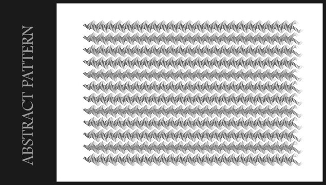 Abstract horizontal batik pattern, Abstract background horizontal zigzag pattern. template, design, graphic
