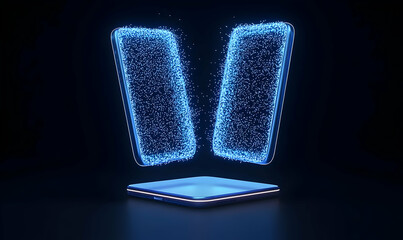 Poster - Glowing Devices Transfer Data Through 5G Technology in Digital Space