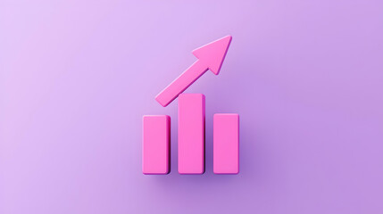 Poster - Colorful Bar Chart Icon Representing Growth and Progress Suggestions