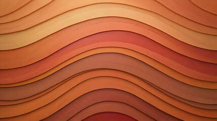 Poster - Dark Brown Wooden Planks Arranged Horizontally in Wavy Pattern