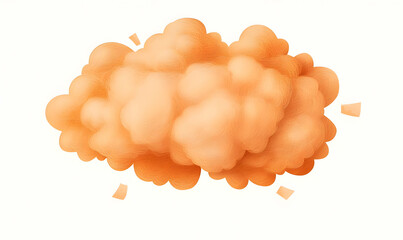 Poster - Hand Drawn Warm Brown Speech Bubble Illustration in Vector Style