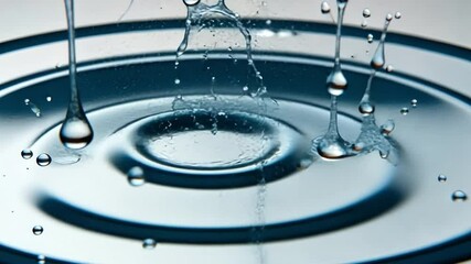 Poster - aqua ballet: captivating the fluid dance of water droplets, creating a mesmerizing display of shape,