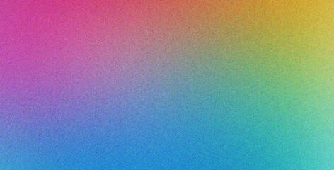 Canvas Print - pink gold blue deep gradient background featuring effect and blur with noise abstract, soft, contemp