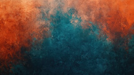 Poster - Dark grainy gradient background orange white blue teal blurred noise texture header poster banner landing page backdrop design illustration