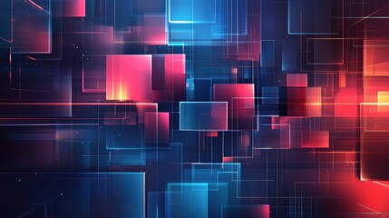 Poster - modern tech background abstract design illustration