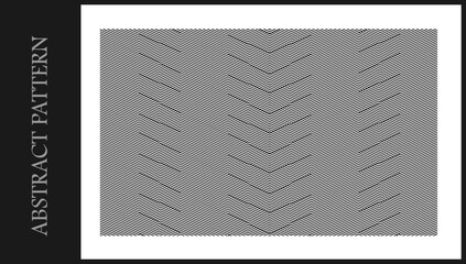 Fototapete - Abstract Pattern wave shape lines, curves, brush strokes with repeating patterns. Abstract background, graphic resource, design.