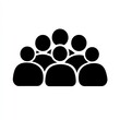 © Murad - Illustration of Crowd of People: A Simple Black and White Icon Representation