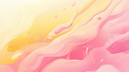 Poster - soft yellow and pink gradient illustration