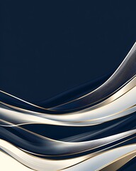 Wall Mural - A blue and white design with a gold stripe