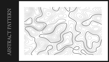 Fototapete - Abstract curved line pattern. Abstract background with wavy lines. Image for textile, digital, graphic products.
