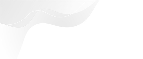 Poster - Minimal geometric white light banner background abstract design. 