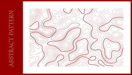 Fototapete - Abstract curved line pattern. Abstract background with wavy lines. Image for textile, digital, graphic products.