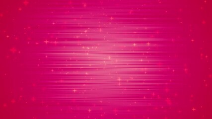 Wall Mural - Twinkle stars are flying around in the red space. 4K motion loopable background.