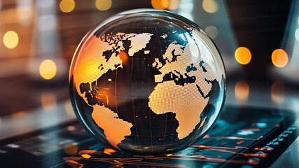 Poster - Global Business Network: Stock Market Data Visualization with Earth Globe Representation
