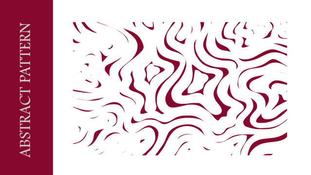 Abstract Pattern wave shape lines, curves, brush strokes with repeating patterns. Abstract background, graphic resource, design.