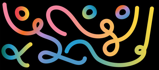 Poster - Abstract neon background with smooth 3D gradients. Dynamic waves, fluid shapes, and bright colours create a modern, trendy, and creative design.