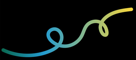 Aufkleber - Abstract gradient background with smooth blue and yellow 3D lines, dynamic swirls, and wavy shapes. Modern fluid design with vibrant colours and geometric flow