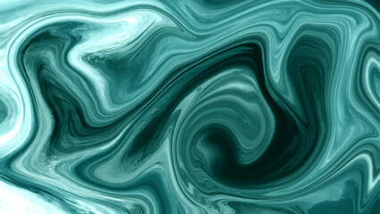 Aufkleber - Abstract wavy Liquid marble textured background. Elegant wavy Liquify Pattern. Texture of black and blue marble pattern modern style Liquid background. soft waves and black fabric liquid metallic art