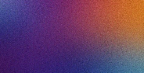 Canvas Print - abstract purple blue orange style with effect texture and gradient blur grainy, noise, modern