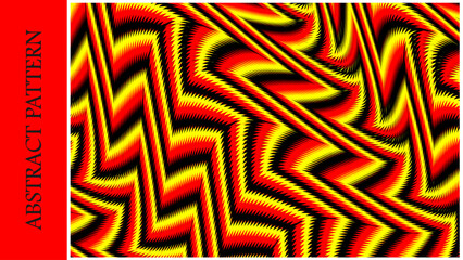 Fototapete - Abstract Pattern repeating line shapes, contemporary ornaments. Abstract background, graphic resource, design.