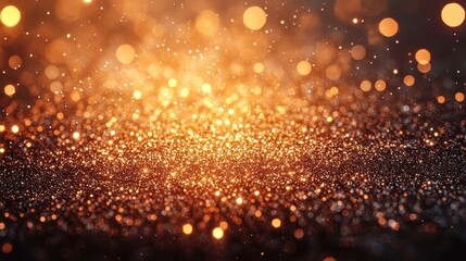Fototapete - grainy copper foil gradient brown glitter abstract soft retro background