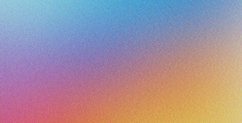 Canvas Print - minimalist background in purple blue pink yellow with soft and grainy effect, gradient, stylish styl