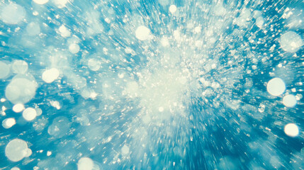 Wall Mural - bright blue background with sparkling light effects