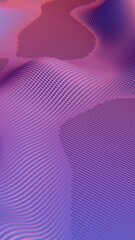 Fototapete - A purple 3D wave pattern with a textured surface, evoking illusions of depth and technology in a minimal, modern design.......