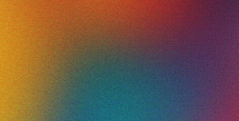 Poster - minimalist background in cyan yellow pink with effect and soft grainy, abstract, contemporary style