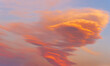 © Yaroslav - Real majestic sunrise sunset sky background with bright colorful clouds without birds. Panoramic, big size