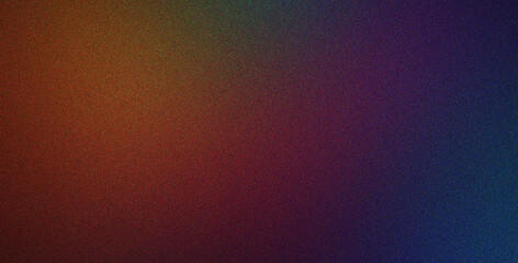 Canvas Print - cyan orange purple soft background with texture overlay noise effect grainy, gradient, dynamic style