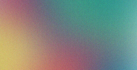 Poster - pink yellow cyan blur background with abstract overlay noise, soft, creative style
